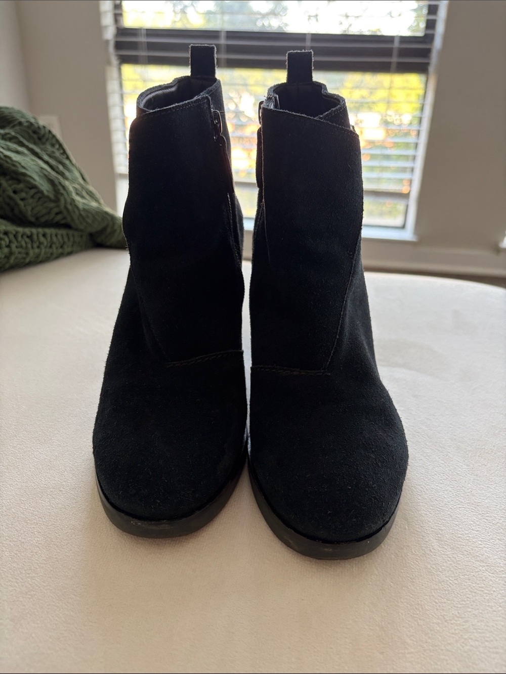 Cole Haan Black Suede Ankle Booties